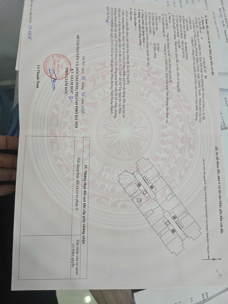 Bán nhà Lê Văn Lương - diện tích 65.6m2 14 tầng - Chung cư mặt đường - giá 7,5 tỷ