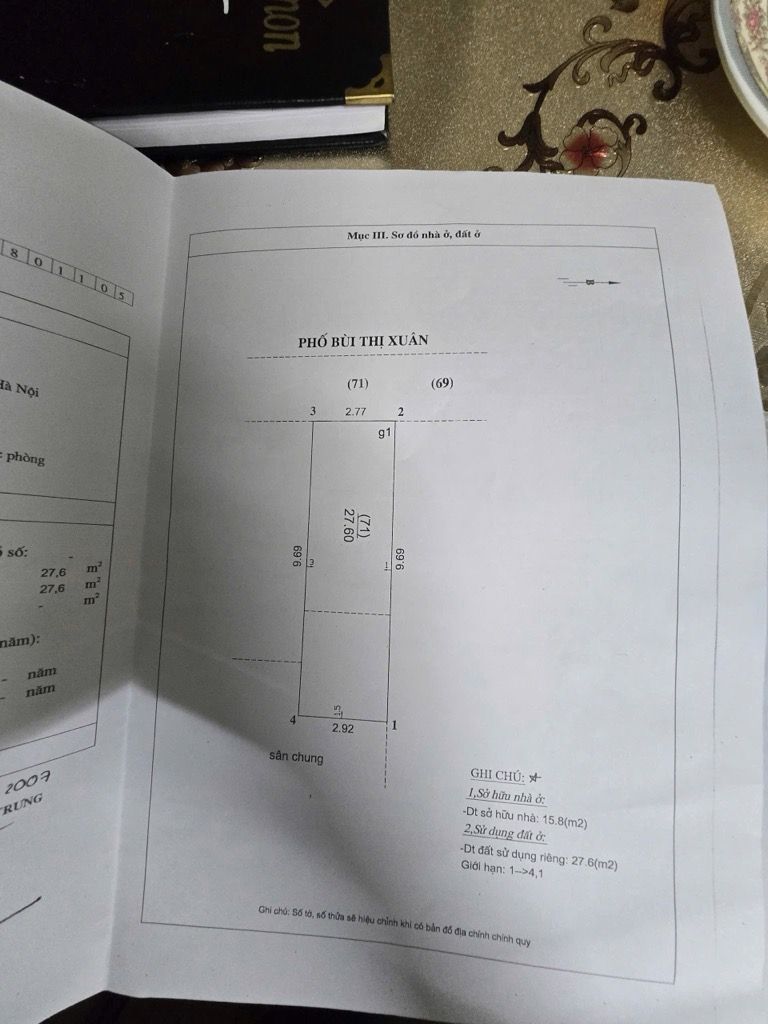 Bán nhà Bùi Thị Xuân - diện tích 28m2 4 tầng - Mặt phố trung tâm - giá 24 tỷ