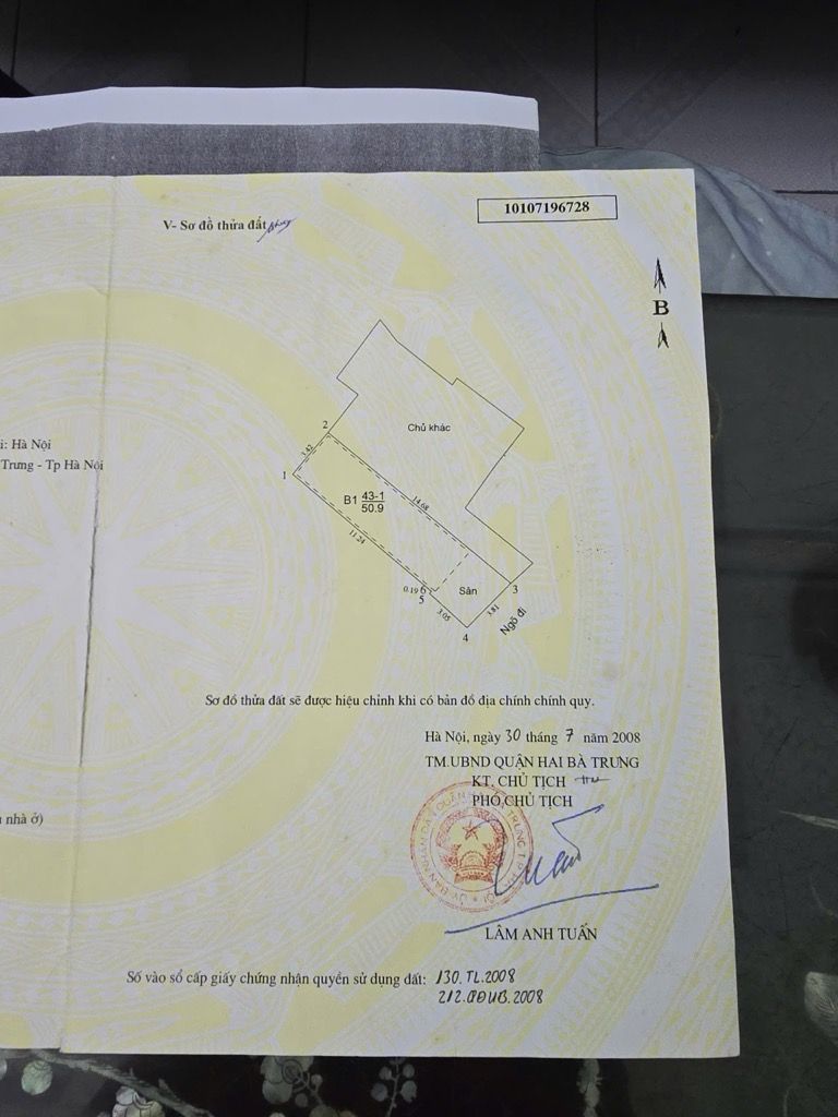 Bán nhà Minh Khai - diện tích 51m2 1 tầng - Đất ngõ thông 10 mét ra ô tô - giá 10,5 tỷ