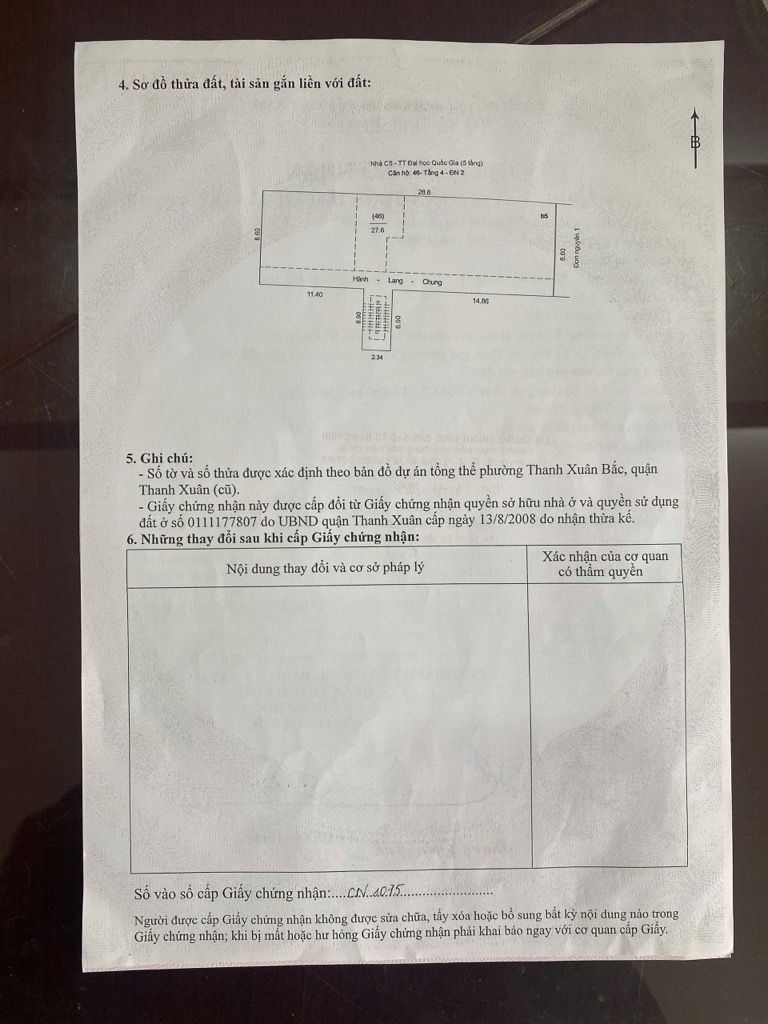 Bán nhà Lương Thế Vinh - diện tích 75m2 1 tầng - Căn hộ tập thể đẹp, giá 3,8 tỷ