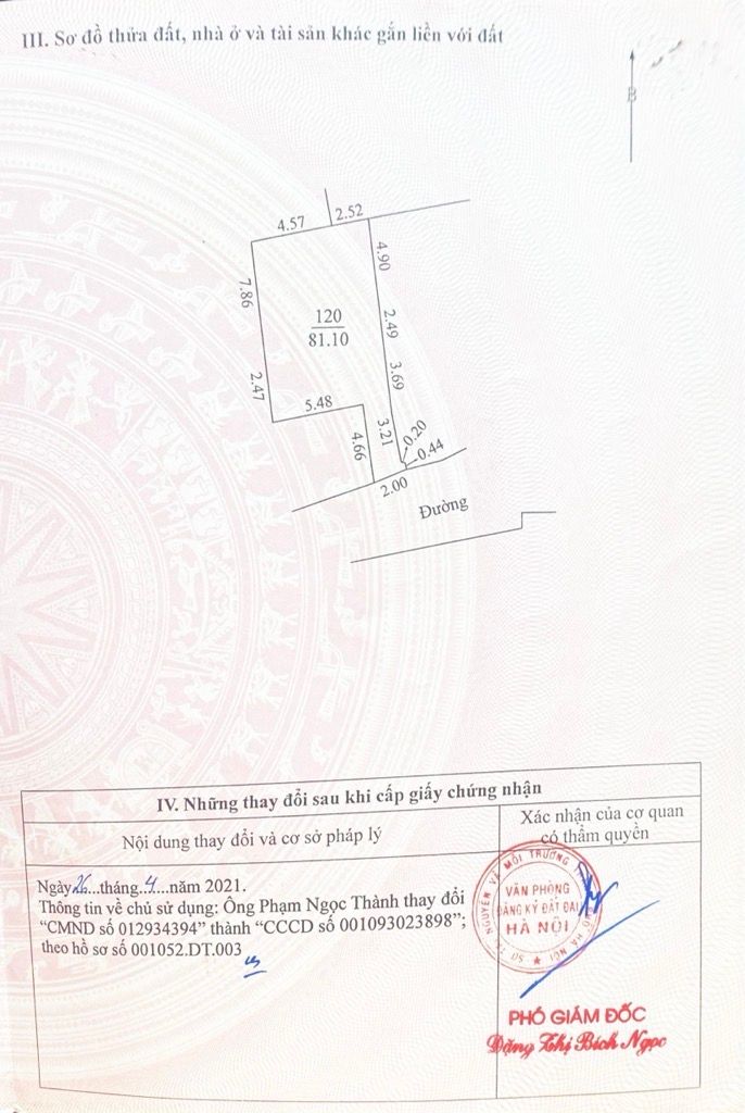 Bán nhà Vĩnh Hưng - diện tích 90m2 3 tầng - Ô tô đỗ cửa - giá 15 tỷ