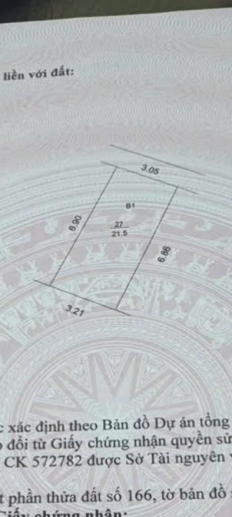 Bán nhà Trương Định - diện tích 21,5m2 4 tầng - Mặt ngõ thông, kinh doanh - giá 6,9 tỷ