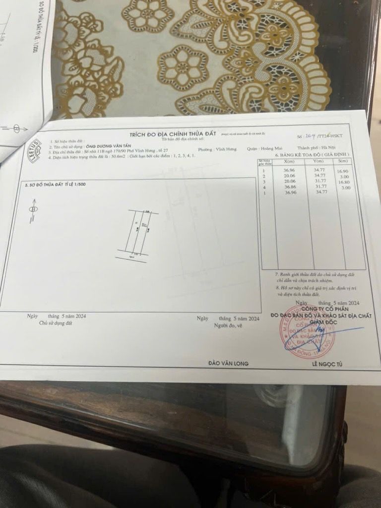 Bán nhà Vĩnh Hưng - diện tích 50.6m2 2 tầng - Ngõ ô tô con vào tận cửa, di chuyển thuận tiện - giá 5,4 tỷ