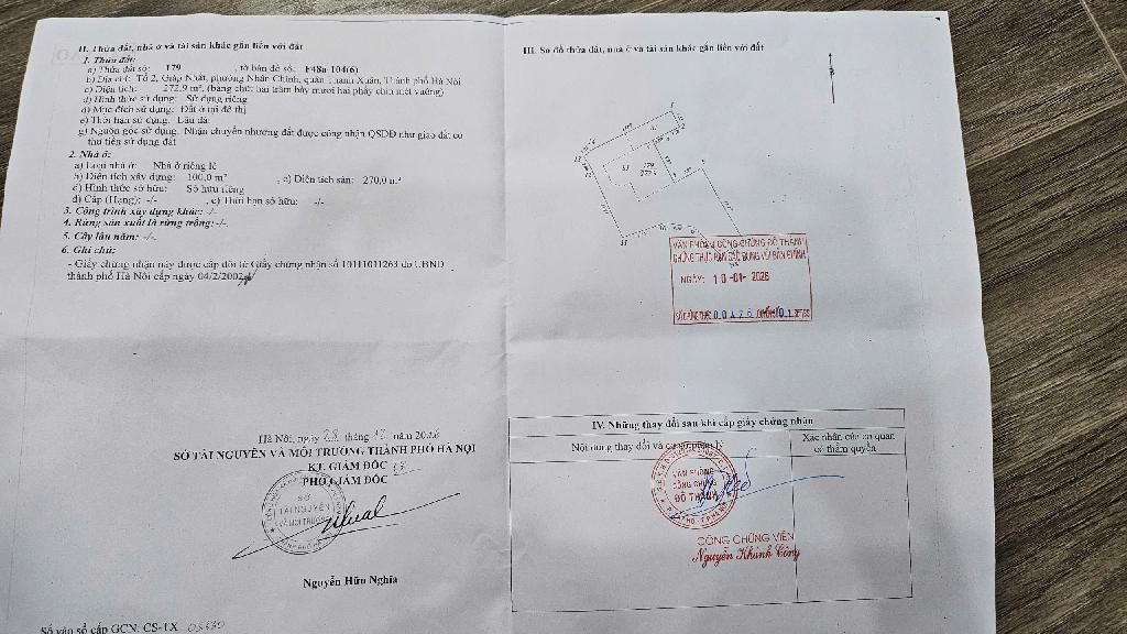 Bán nhà Giáp Nhất - diện tích 34m2 1 tầng - ô tô vào trong nhà - giá 1,75 tỷ