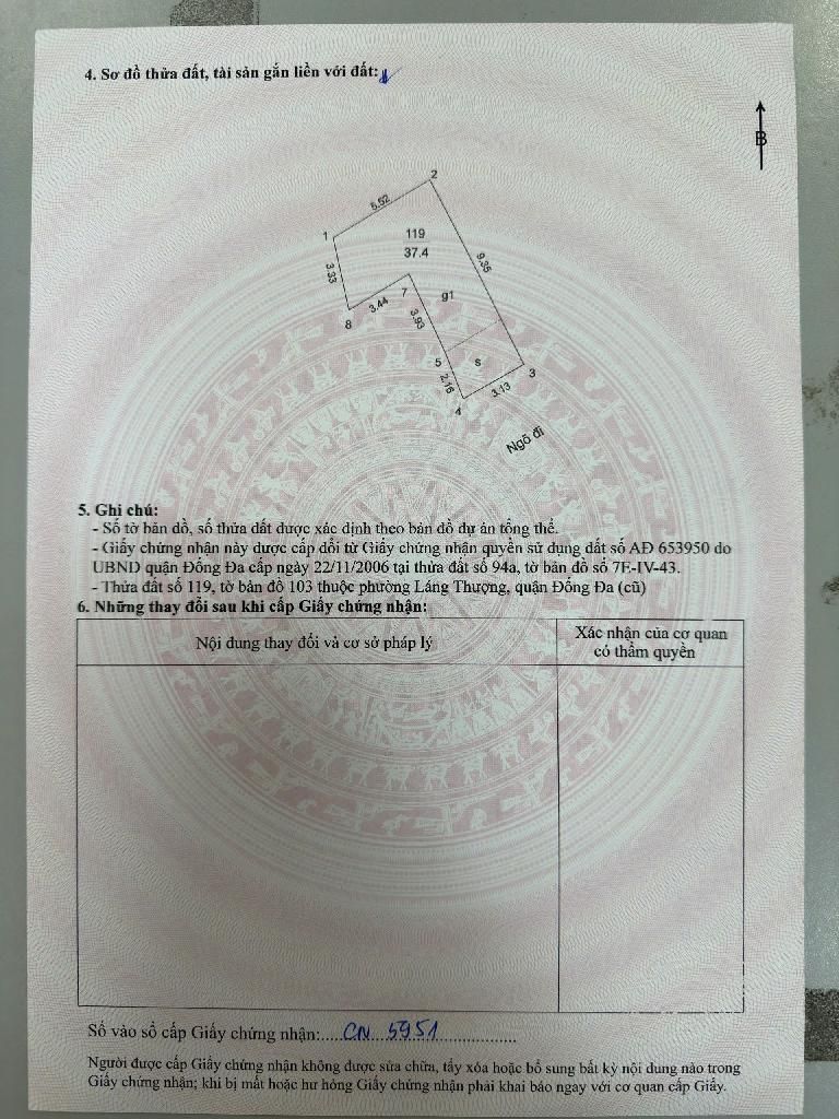 Bán nhà Pháo Đài Láng - diện tích 37m2 1 tầng - Mảnh đất hiếm - giá 7,6 tỷ