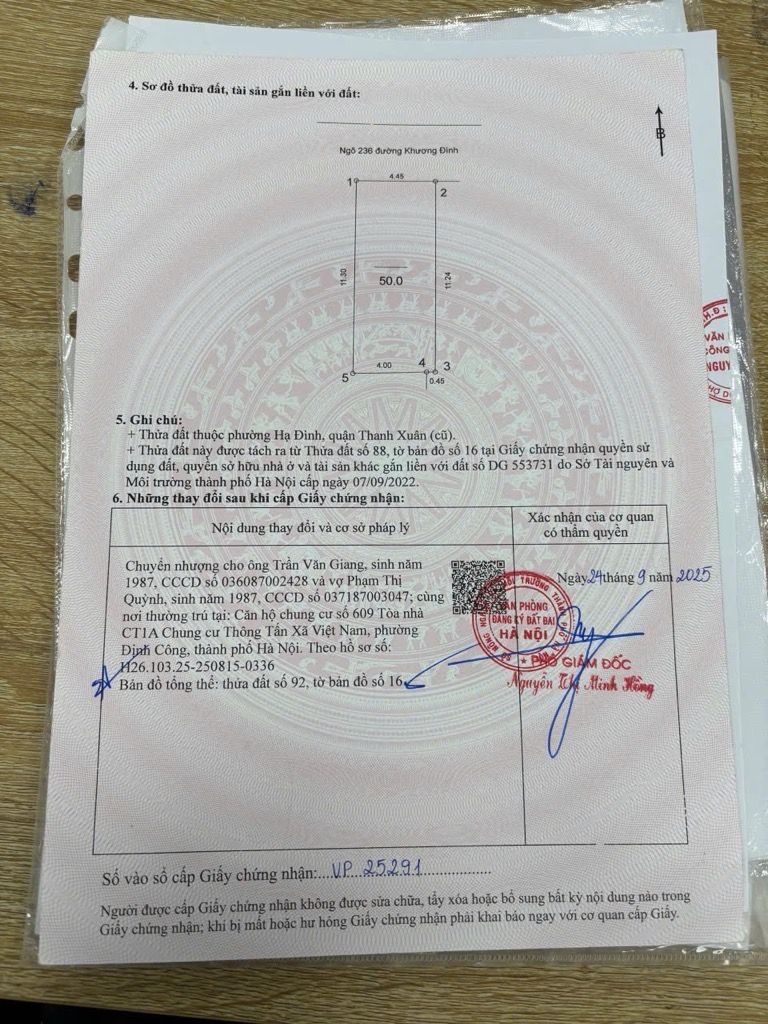 Bán nhà Khương Đình - diện tích 50m2 7 tầng - Ô chờ thang máy - giá 17 tỷ