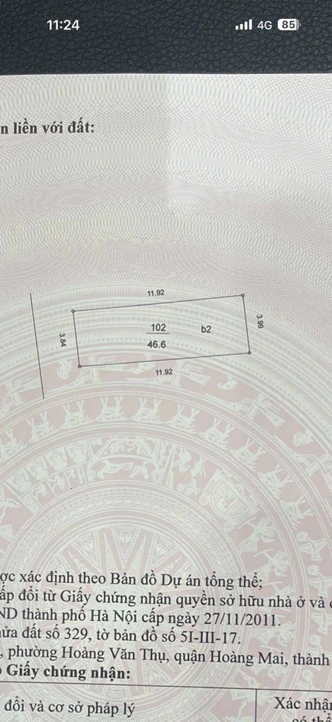 Bán nhà Hoàng Mai - diện tích 47m2 6 tầng - Ô TÔ TRÁNH - giá 20 tỷ