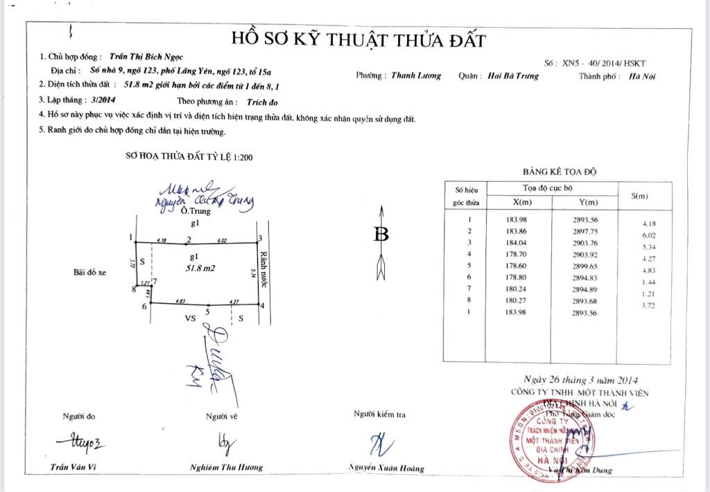 Bán nhà Lãng Yên - diện tích 52m2 1 tầng - Nhà cũ, xác định bán đất, xây mới làm gì cũng được - giá 10 tỷ