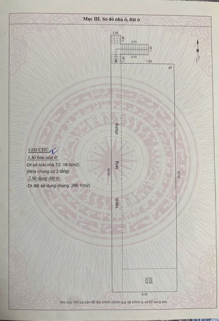 Bán nhà Đại La - diện tích 70m2 2 tầng - Căn hộ tập thể - giá 3,68 tỷ