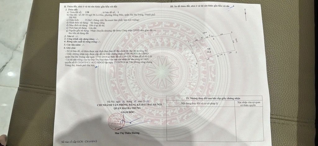 Bán nhà Lò Đúc - diện tích 35.8m2 6 tầng - Nhà lô góc, thang máy, tặng nội thất sang trọng - giá 17,5 tỷ