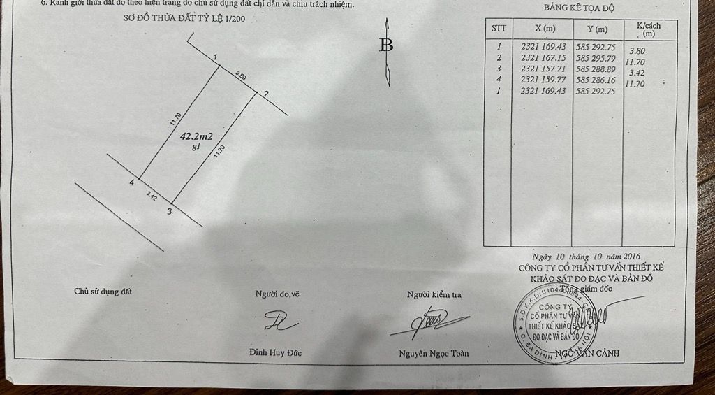 Bán nhà Định Công Thượng - diện tích 42.2m2 1 tầng - mặt đường ô tô tránh - giá 4,85 tỷ