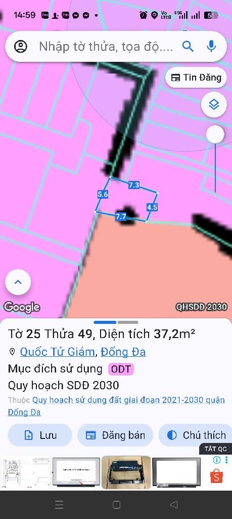 Bán nhà An Trạch - diện tích 31m2 4 tầng - Ngõ ba gác - giá 7,3 tỷ