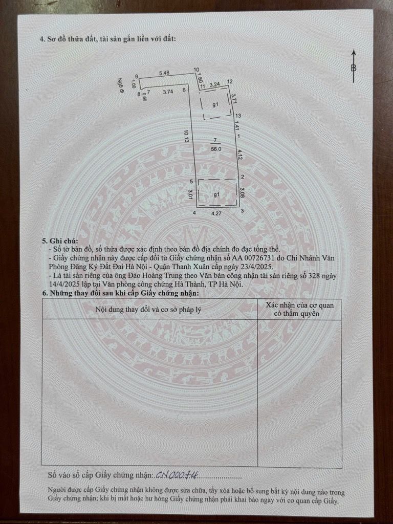 Bán nhà Nguyễn Trãi - diện tích 56m2 6 tầng - Căn hộ dịch vụ mới - giá 13,9 tỷ