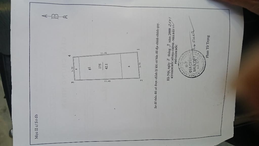 Bán nhà Bờ Sông Sét - diện tích 42,1m2 1 tầng - Mảnh đất hiếm còn sót lại - giá 10,9 tỷ