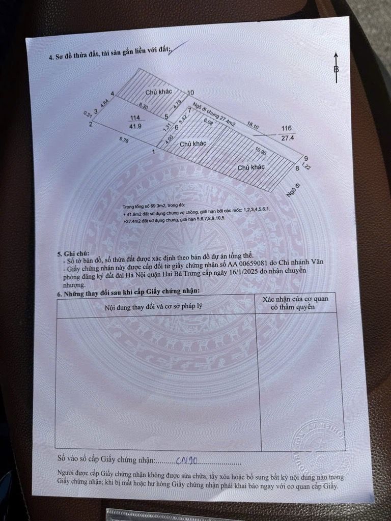 Bán nhà Lê Thanh Nghị - diện tích 42m2 5 tầng - Nhà xây mới, thang máy - giá 12,2 tỷ