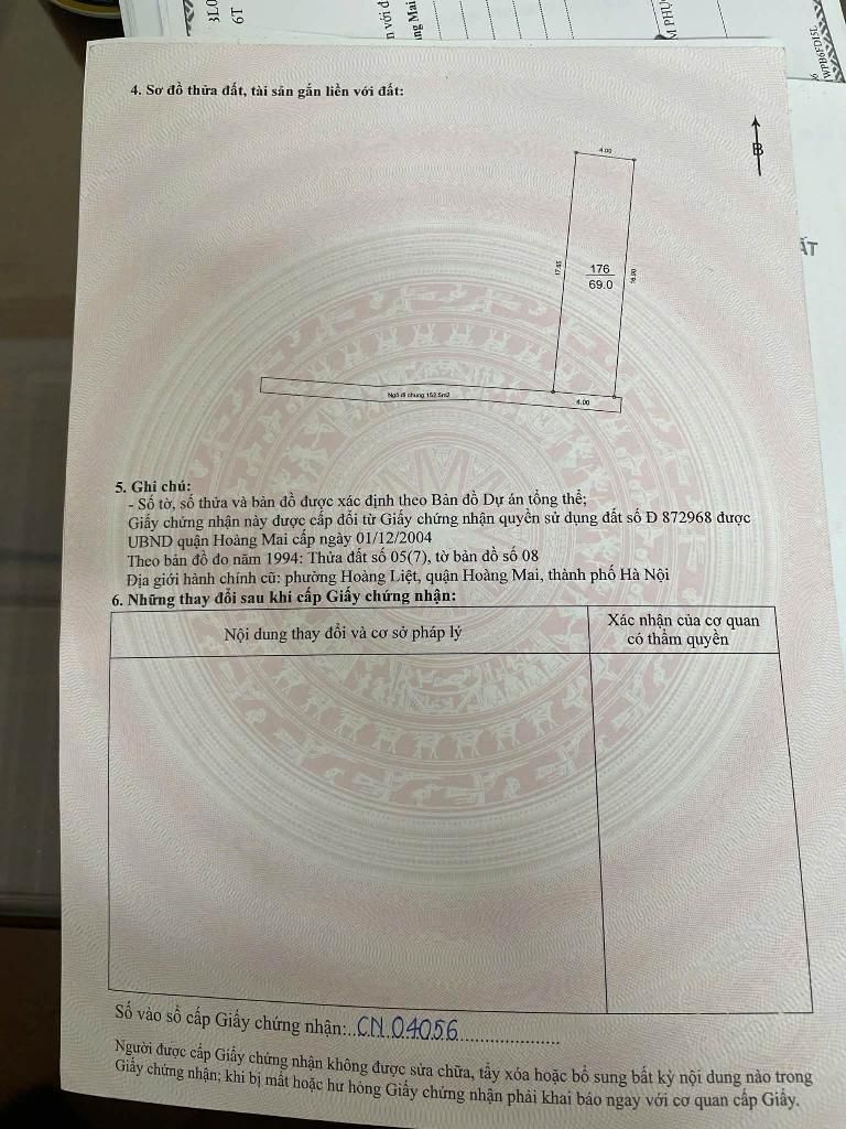 Bán nhà Giải Phóng - diện tích 69m2 4 tầng - Lô góc 3 mặt thoáng - giá 16,5 tỷ