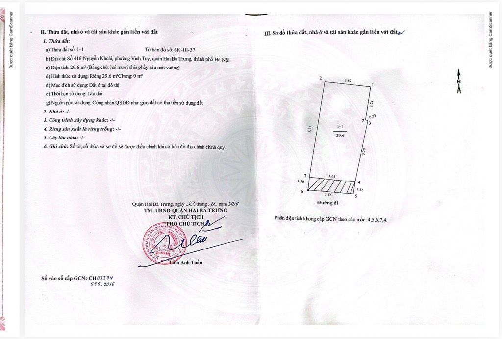 Bán nhà Nguyễn Khoái - diện tích 60m2 1 tầng - MẶT PHỐ - giá 11 tỷ