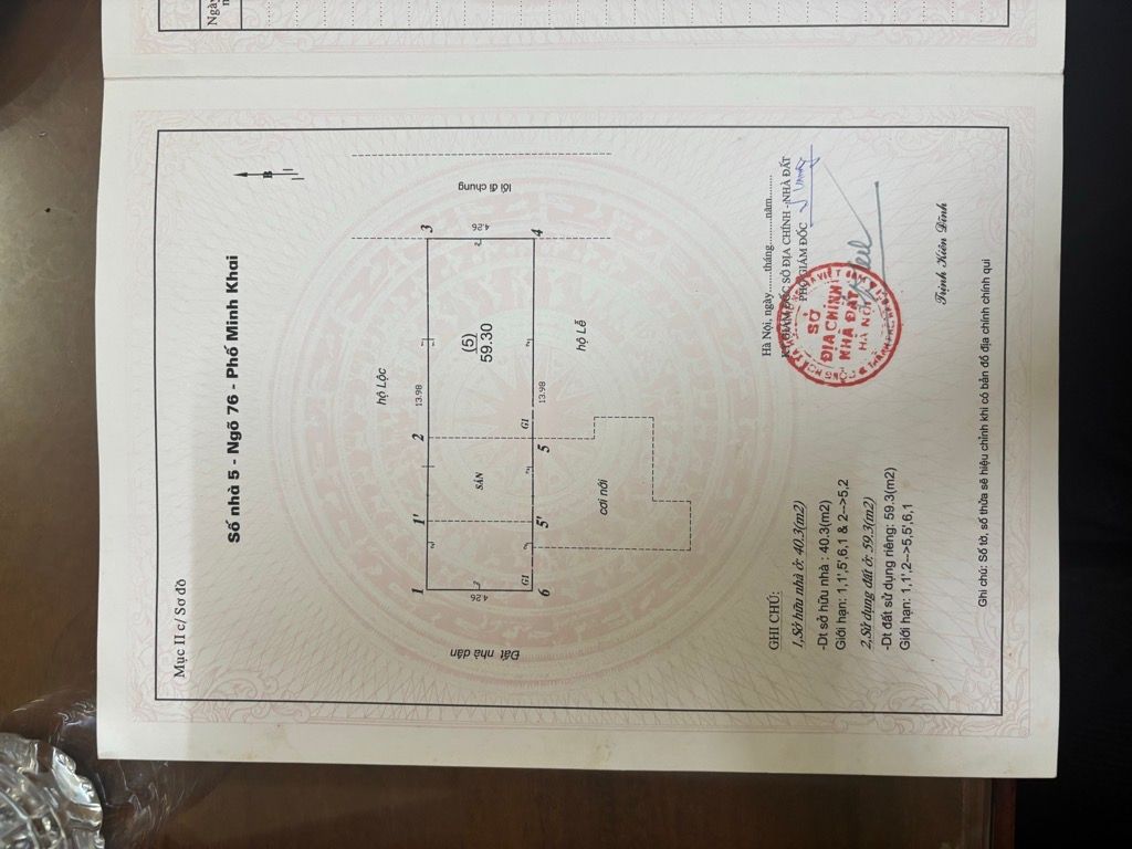 Bán nhà Minh Khai - diện tích 59,3m2 3 tầng - Đối diện chợ Mơ - giá 19,8 tỷ