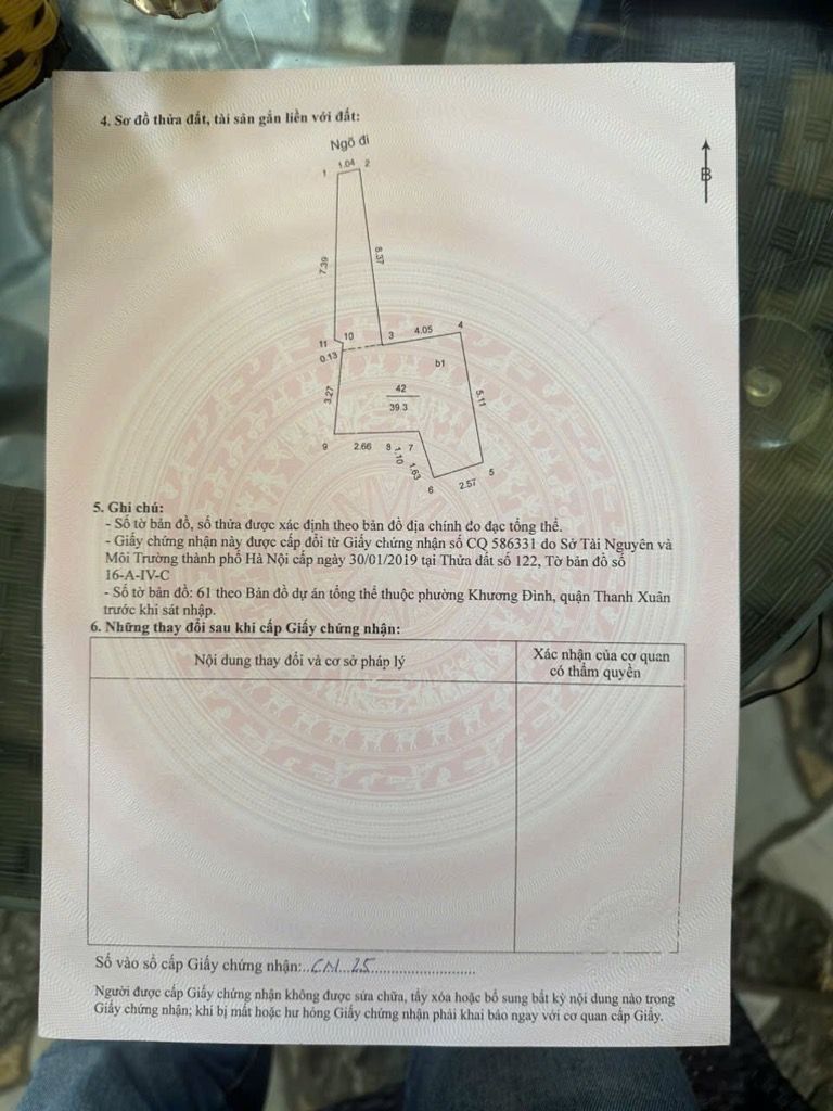 Bán nhà Bùi Xương Trạch - diện tích 39,3m2 6 tầng - ô tô đỗ gần - giá 7,9 tỷ