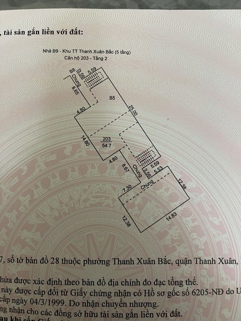 Bán nhà Nguyễn Quý Đức - diện tích 54.7m2 1 tầng - Ô tô đỗ chân cầu thang - giá 3.8 tỷ
