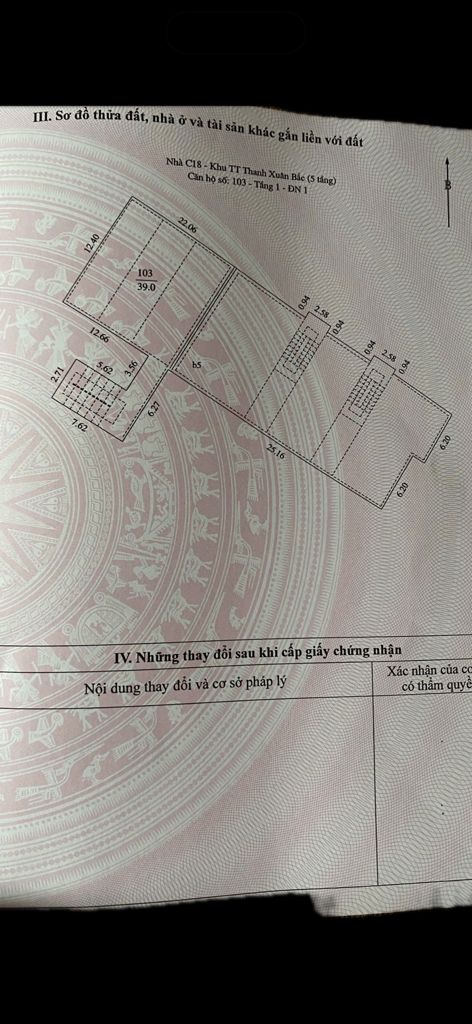 Bán nhà Toà C18 Tập thể T1 - diện tích 39m2 1 tầng - Ô tô tránh - giá 7,2 tỷ