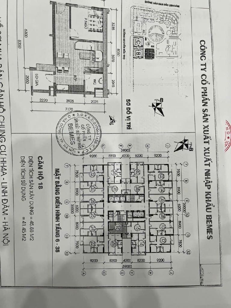 Bán nhà Hoàng Liệt - diện tích 46m2 31 tầng - Căn hộ 2 ngủ - giá 2,85 tỷ