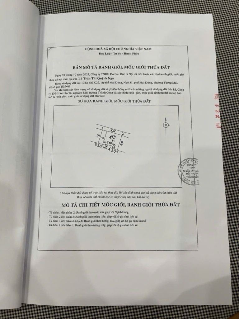 Bán nhà Mai Động - diện tích 50m2 1 tầng - Mặt tiền rộng - giá 2,85 tỷ