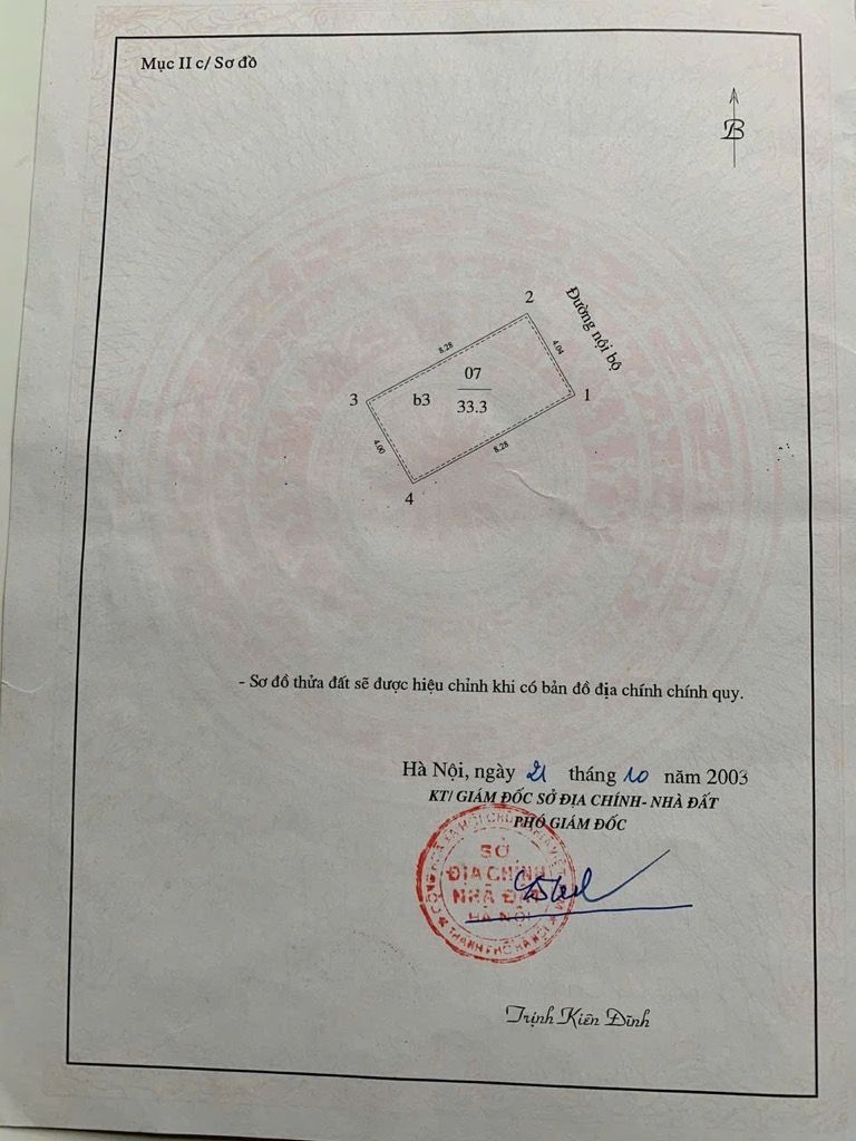 Bán nhà Trịnh Định Cửu - diện tích 34m2 4 tầng - Mặt tiền quyền lực - giá 11,8 tỷ