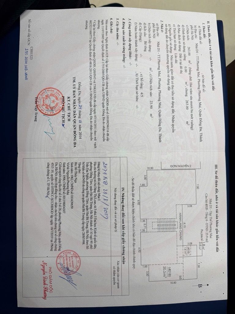 Bán nhà Lương Đình Của - diện tích 75m2 1 tầng - Lô góc 3 mặt - giá 4,6 tỷ