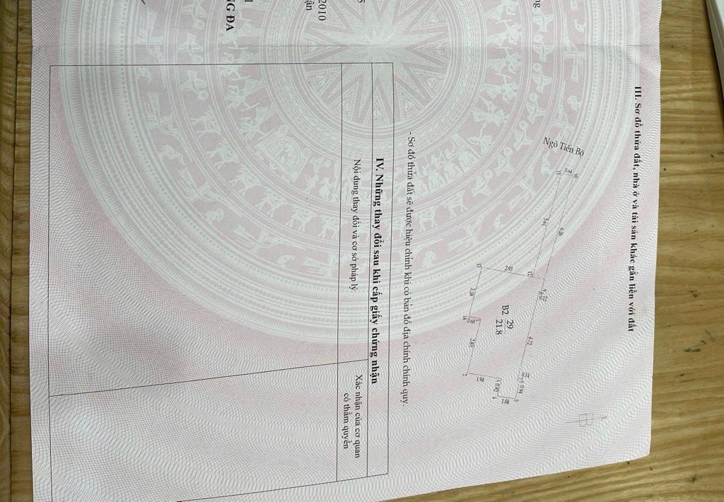 Bán nhà Ngõ Tiến Bộ - diện tích 21,8m2 5 tầng - Mặt ngõ thông ba gác tránh nhau - giá 5,25 tỷ