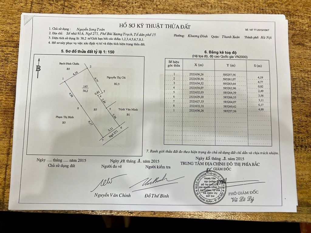 Bán nhà Định Công Thượng - diện tích 38m2 3 tầng - NGÕ THÔNG BA GÁC - giá 4,5 tỷ