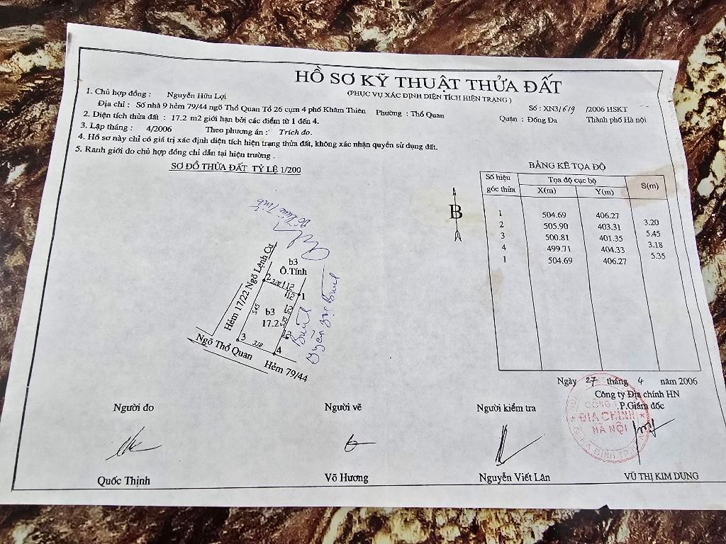 Bán nhà Thổ Quan - diện tích 24m2 4 tầng - Lô góc, ô tô 70m - giá 3,48 tỷ