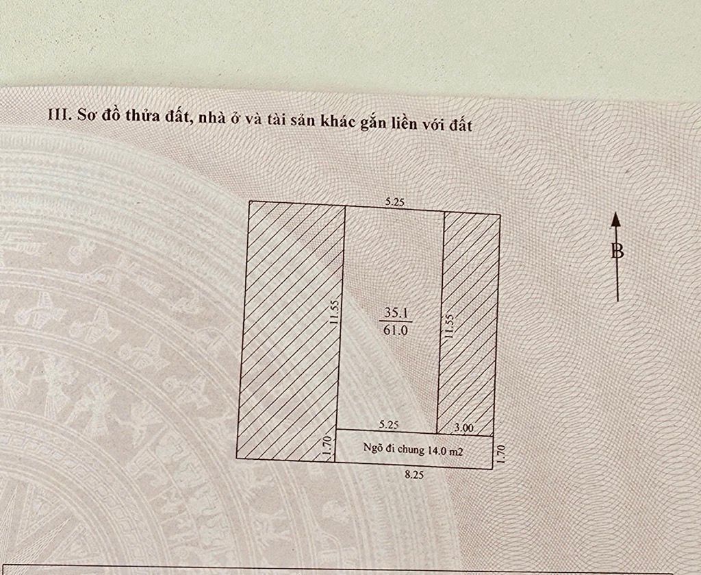 Bán nhà Trương Định - diện tích 61m2 7 tầng - Ngõ thông rộng - giá 17 tỷ