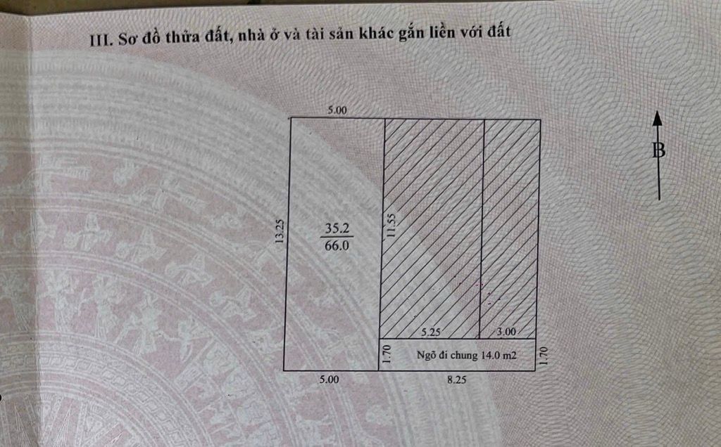 Bán nhà Trương Định - diện tích 66m2 7 tầng - Ngõ thông rộng - giá 17,4 tỷ
