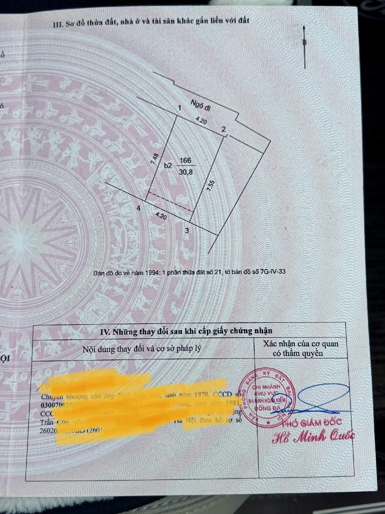 Bán nhà Hào Nam - diện tích 31m2 4 tầng - Vị trí siêu đẹp gần Ga Cát Linh - giá 10,96 tỷ