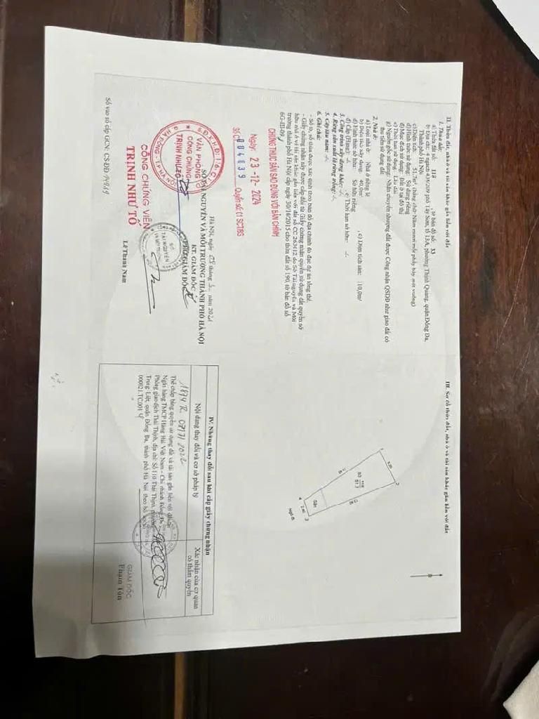 Bán nhà Thịnh Quang - diện tích 52m2 7 tầng - gần ô tô - giá 15,5 tỷ