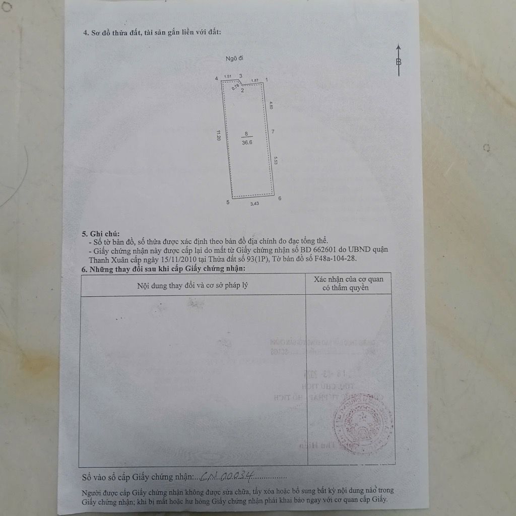 Bán nhà Chính Kinh - diện tích 37m2 2 tầng - giá 7,5 tỷ