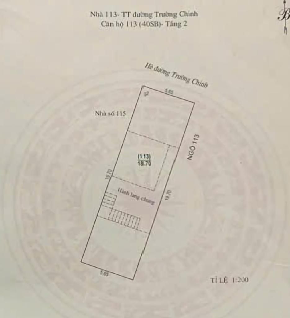 Bán nhà Trường Chinh - diện tích 78m2 2 tầng - Sổ đỏ chính chủ - giá 5,3 tỷ