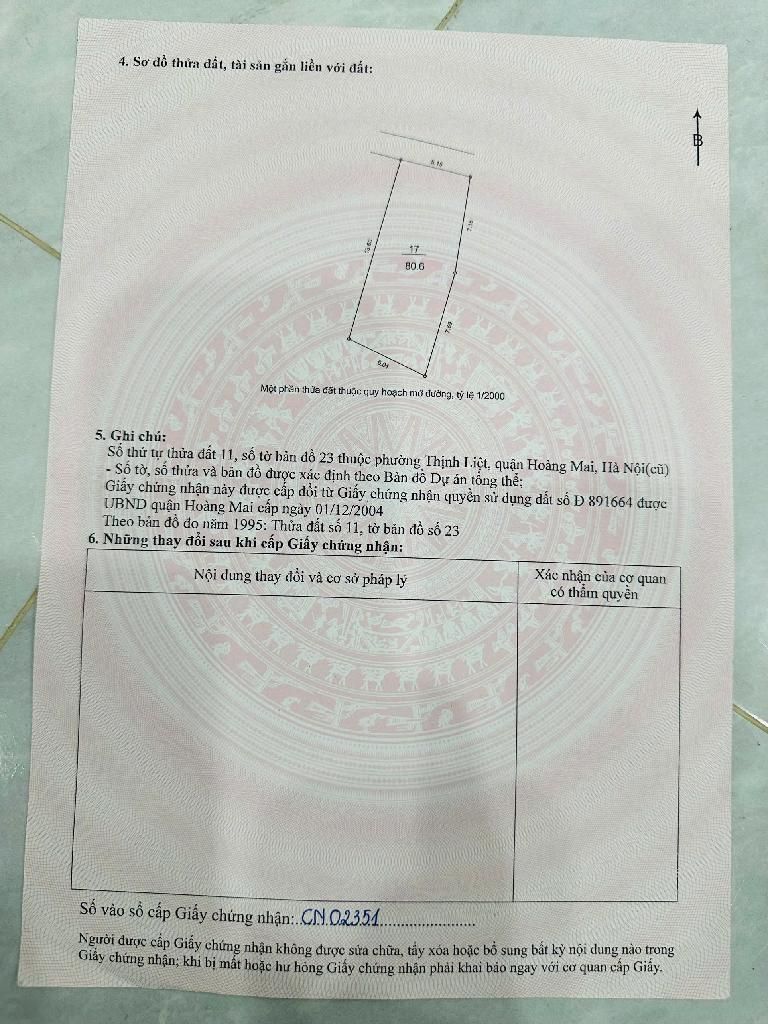 Bán nhà Tân Mai - diện tích 80.6m2 5 tầng - Ngõ ô tô vào rộng 4m - giá 17,8 tỷ
