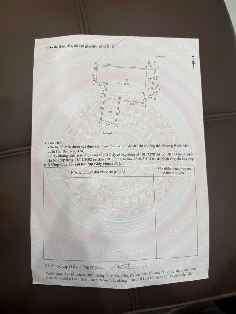 Bán nhà Bạch Mai - diện tích 53m2 3 tầng - Trung tâm quận - sát phố - ngõ thông - giá 10 tỷ