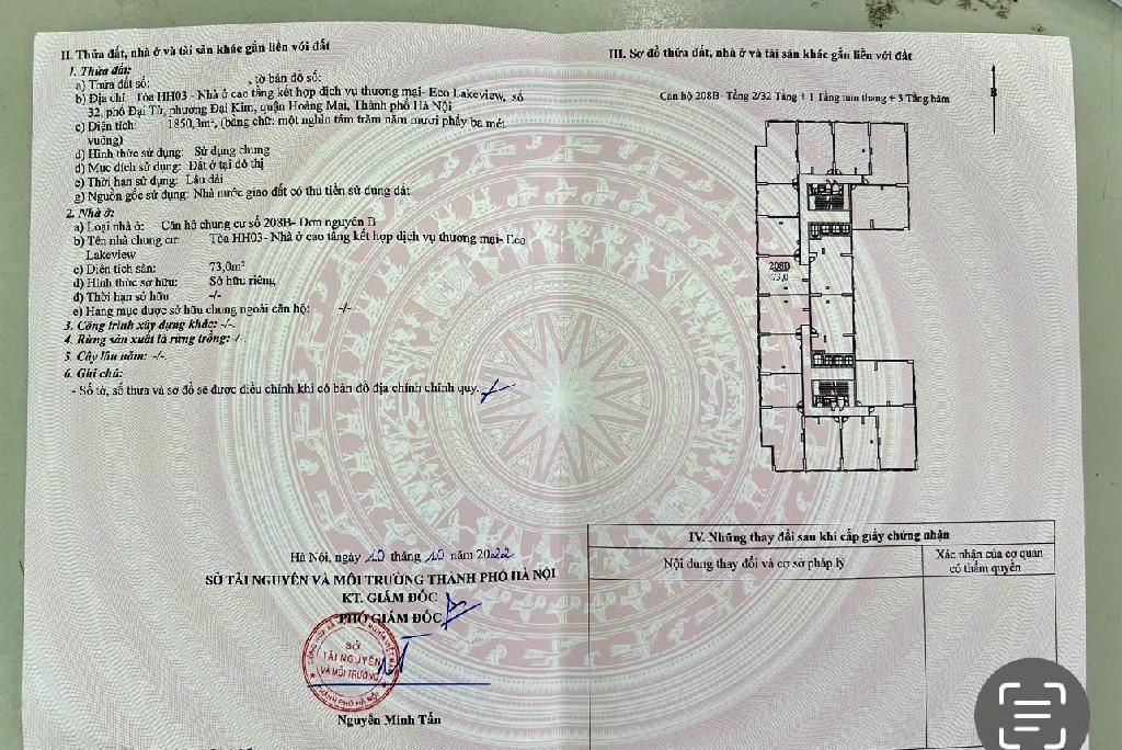 Bán nhà Hoàng Liệt - diện tích 266m2 2 tầng - CĂN HỘ SÂN VƯỜN VIEW CỰC THOÁNG SÁNG - giá 21 tỷ