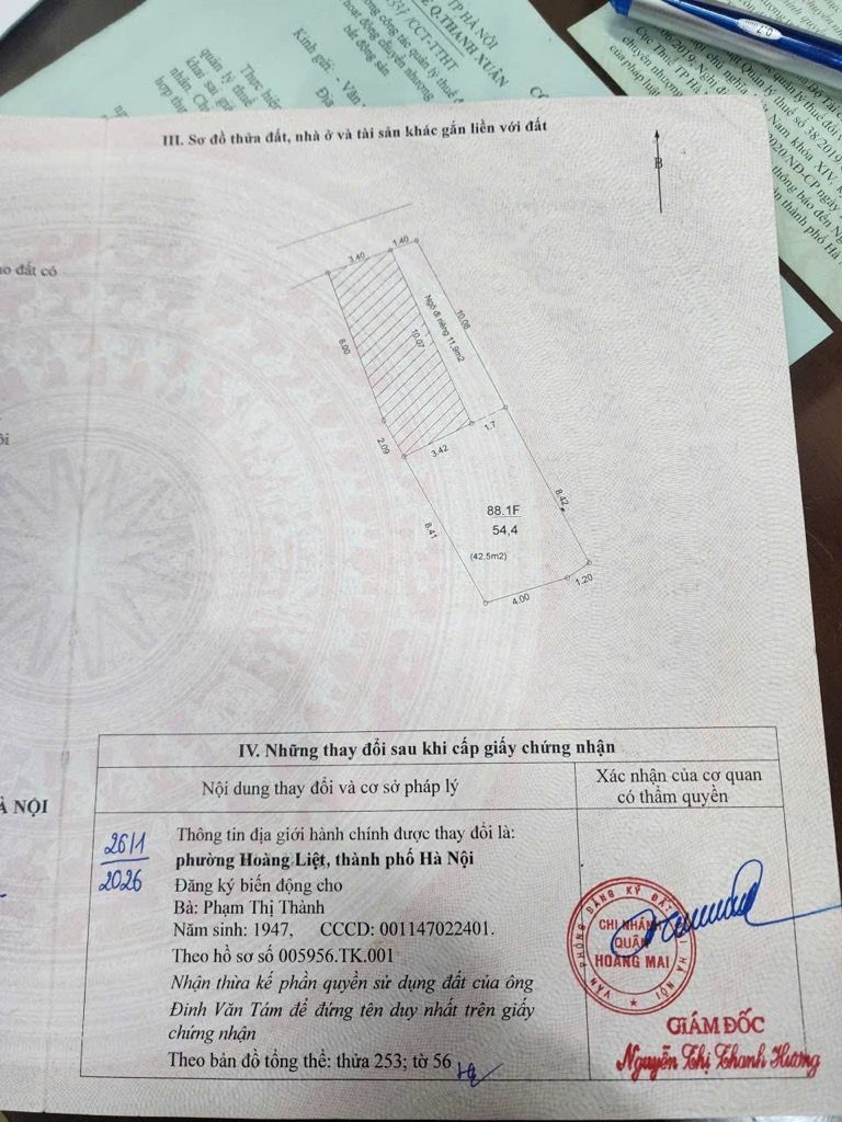 Bán nhà Bằng Liệt - diện tích 55m2 5 tầng - Ô TÔ TRÁNH - giá 8,9 tỷ