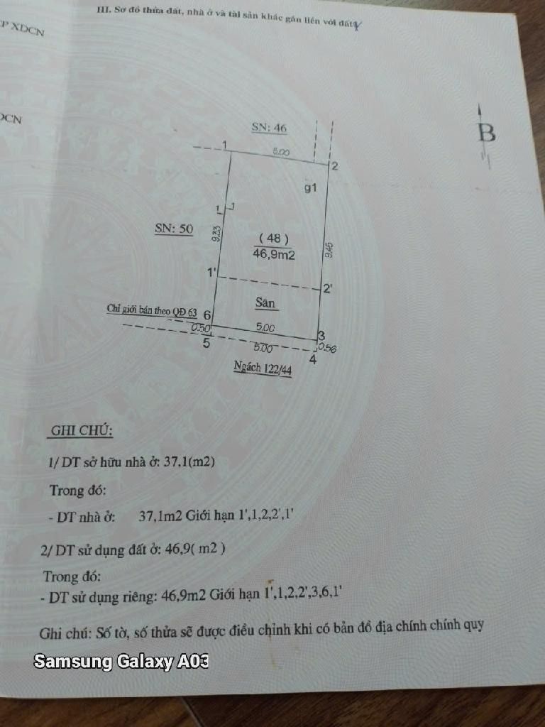 Bán nhà Vĩnh Tuy - diện tích 46.9m2 3 tầng - ô tô nhỏ lùi cửa - giá 10,8 tỷ