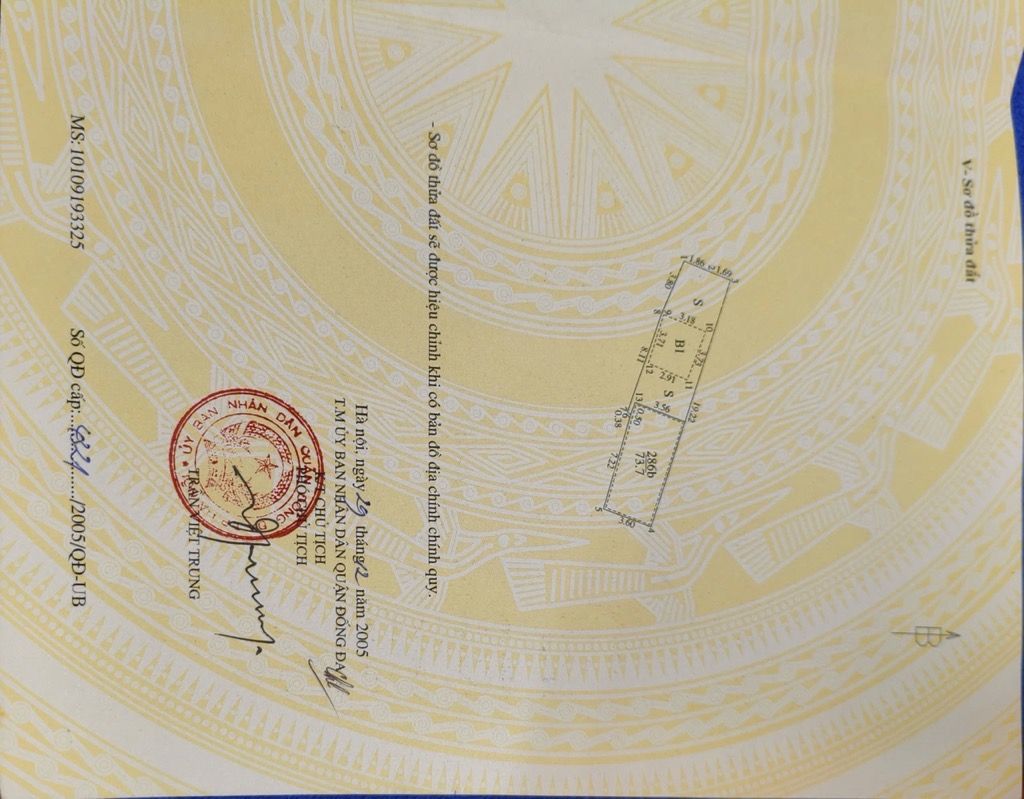 Bán nhà ngõ Trung Tả - diện tích 73.7m2 3 tầng - Nhà dân xây chắc chắn - giá 15,8 tỷ