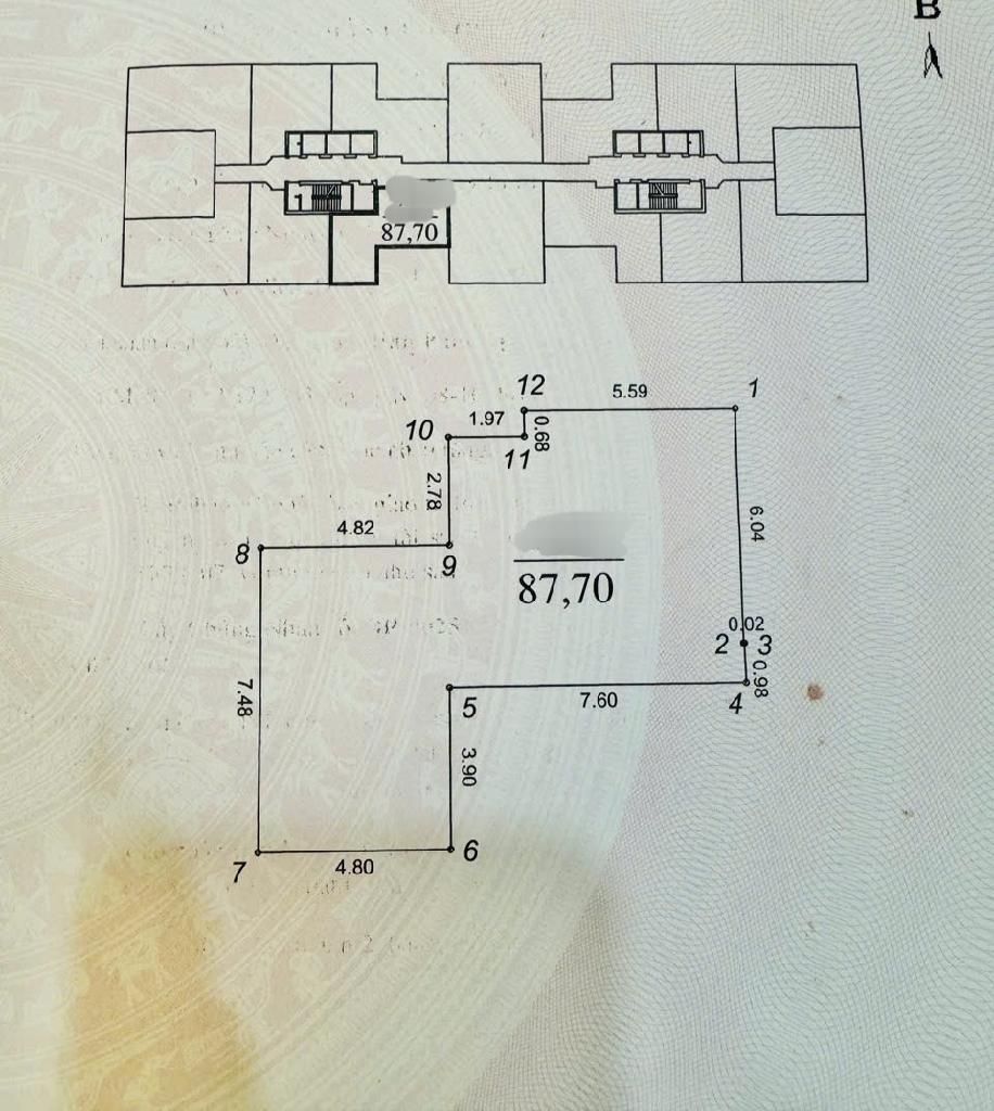 Bán nhà Minh Khai - diện tích 87.7m2 1 tầng - Căn hộ chung cư gốc - giá 12,5 tỷ
