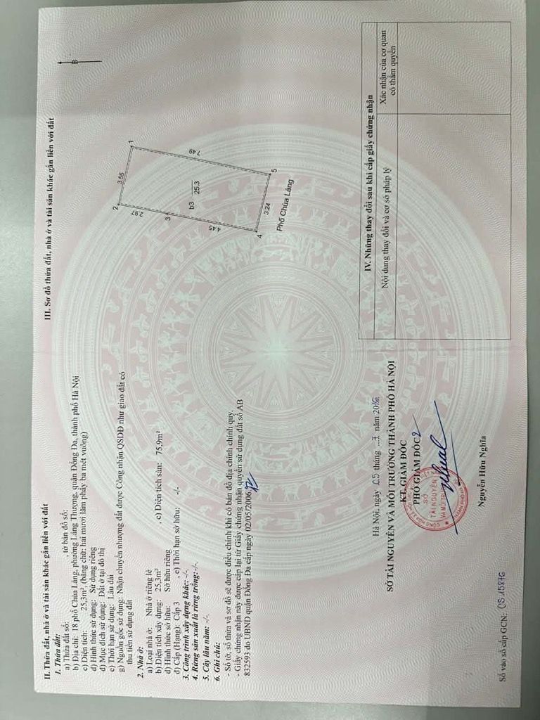 Bán nhà Chùa Láng - diện tích 25,5m2 4 tầng - Mặt phố đẹp nhất khu vực - giá 23,5 tỷ