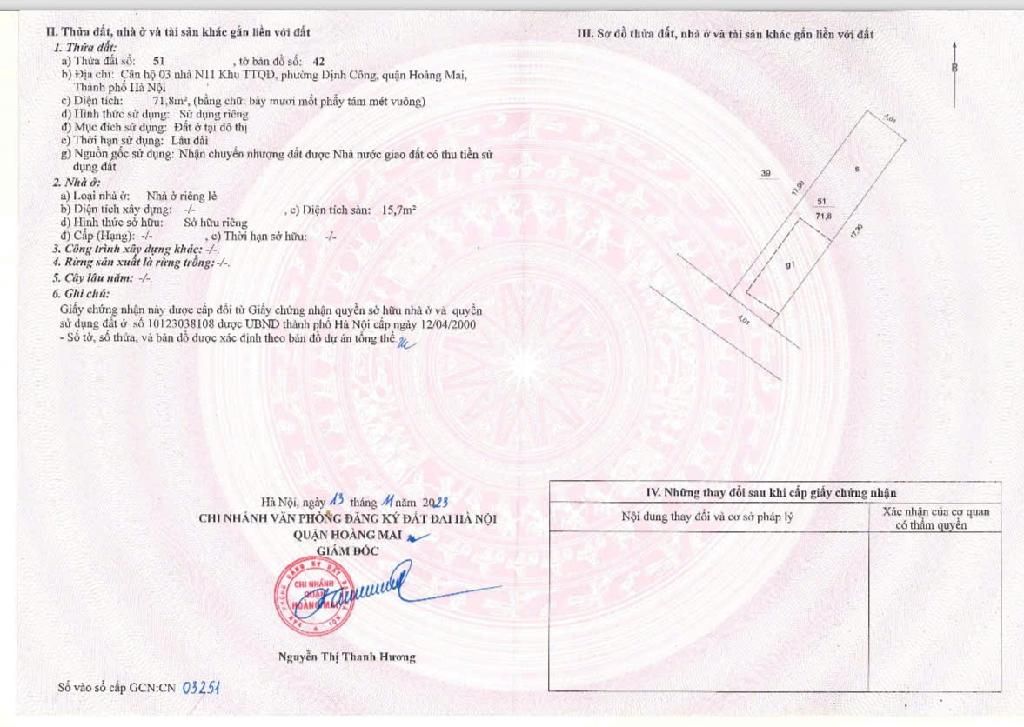 Bán nhà Định Công - diện tích 71.8m2 5 tầng - Ô tô tránh - giá 19,3 tỷ