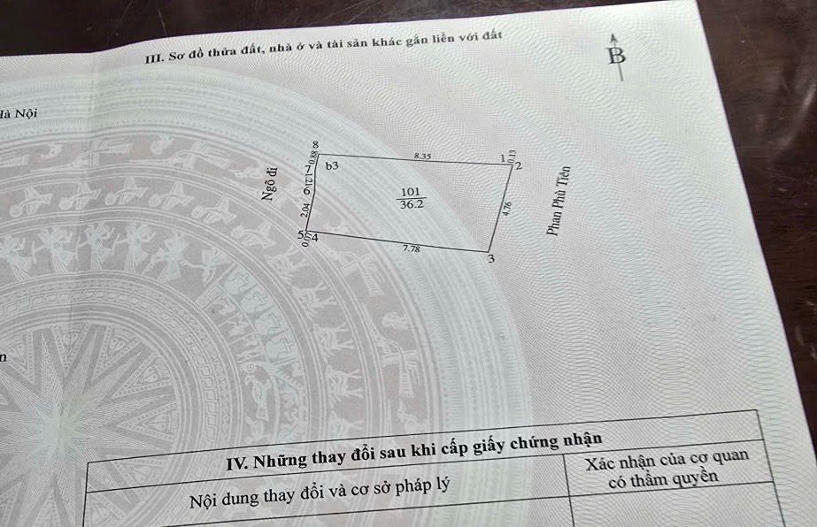 Bán nhà Phan Phù Tiên - diện tích 36,2m2 4 tầng - 2 mặt tiền - giá 21,6 tỷ