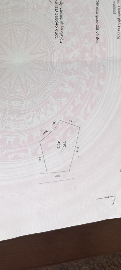 Bán nhà Nguyễn Khoái - diện tích 43,3m2 5 tầng - Ô tô đỗ cửa - giá 9,95 tỷ