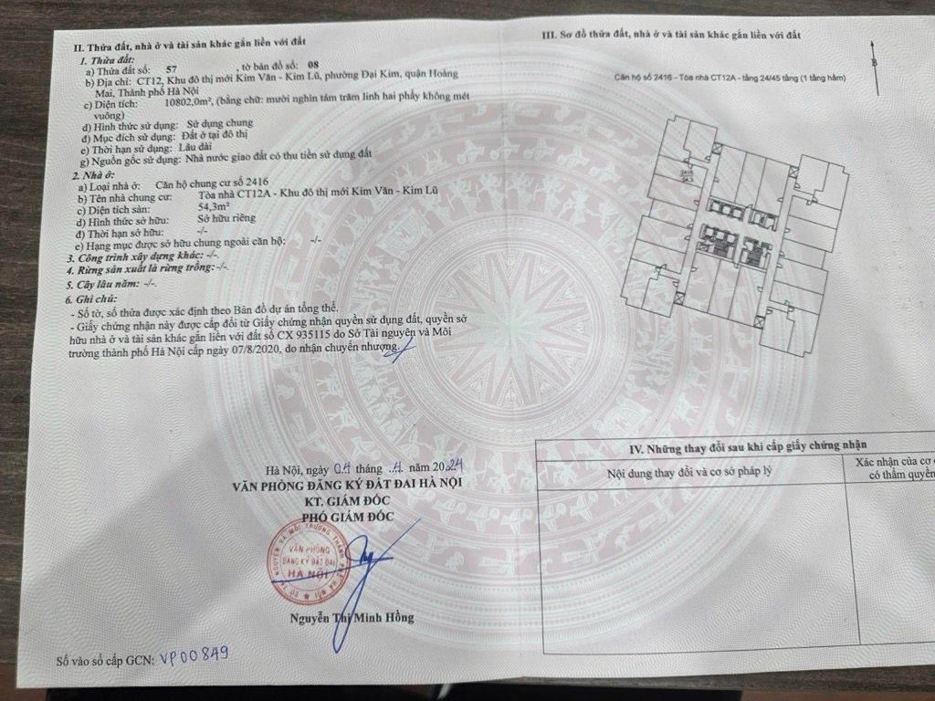 Bán nhà Kim Văn Kim Lũ - diện tích 54,3m2 1 tầng - Sổ đỏ chính chủ - giá 4,4 tỷ